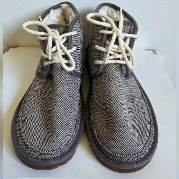 UGG | Shoes | Ugg Neumel Natural Mens Sz Grey Canvas Ankle  display picture 2